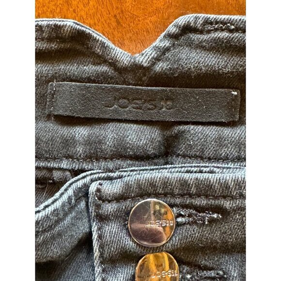 Joe's‎ Jeans Women 32 Black Faded High Rise Button Detail The Georgia Skinny - Picture 8 of 10